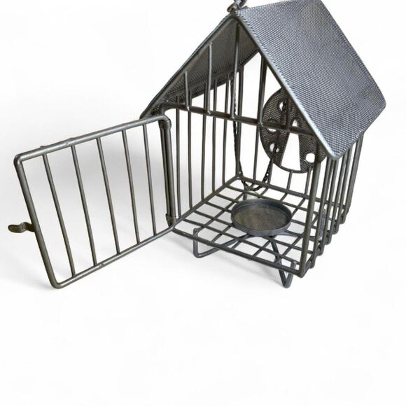 VTG Hanging Metal Birdcage Candle Holder Ladybug Decor - Picture 5 of 7